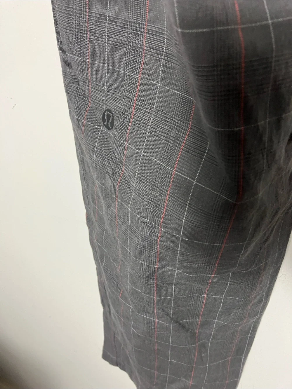 lululemon ABC Chino Commission Pants Khaki Plaid Size 38